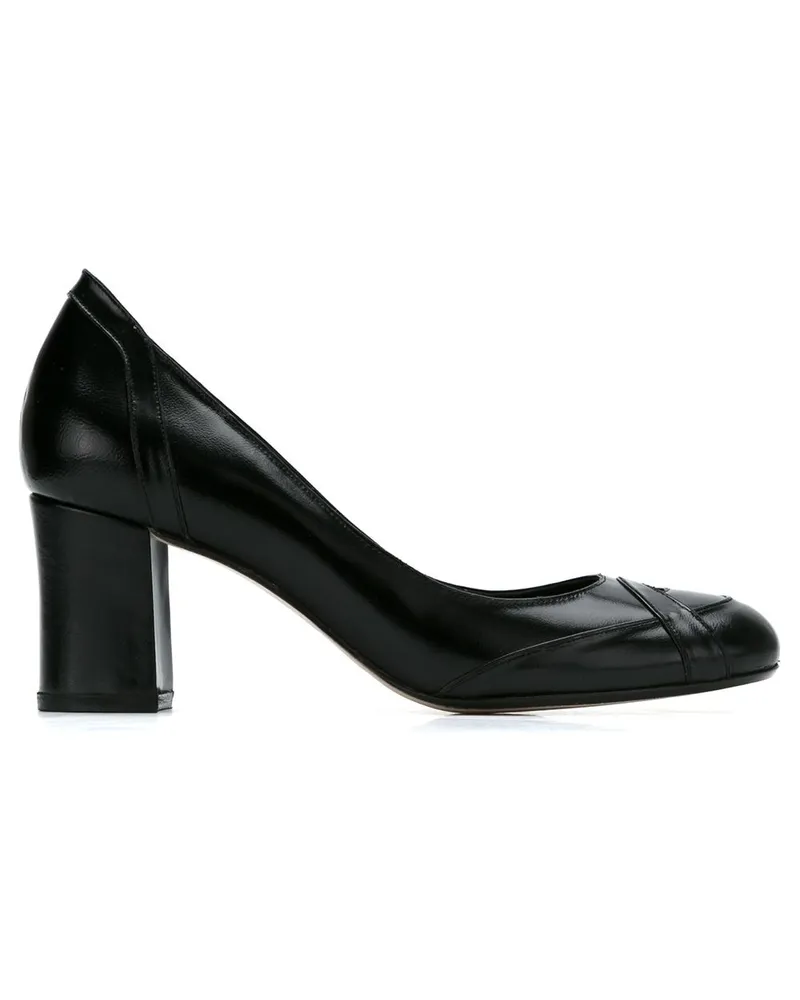 Sarah Chofakian Pumps aus Leder - Schwarz Schwarz