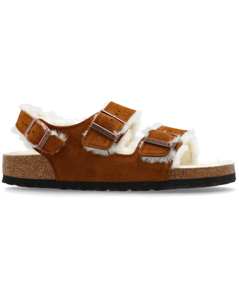 Birkenstock Milano Sandalen aus Wildleder - Braun Braun