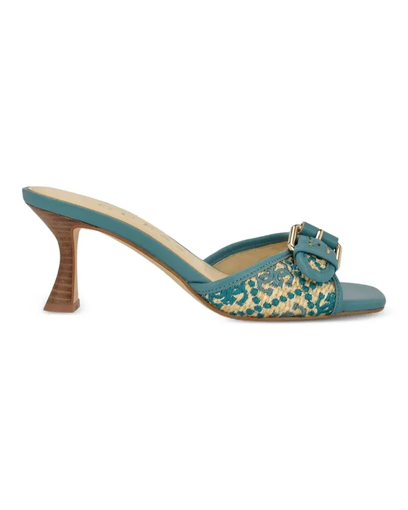 Guess Sandalen mit Raffiabast-Effekt - Blau Blau