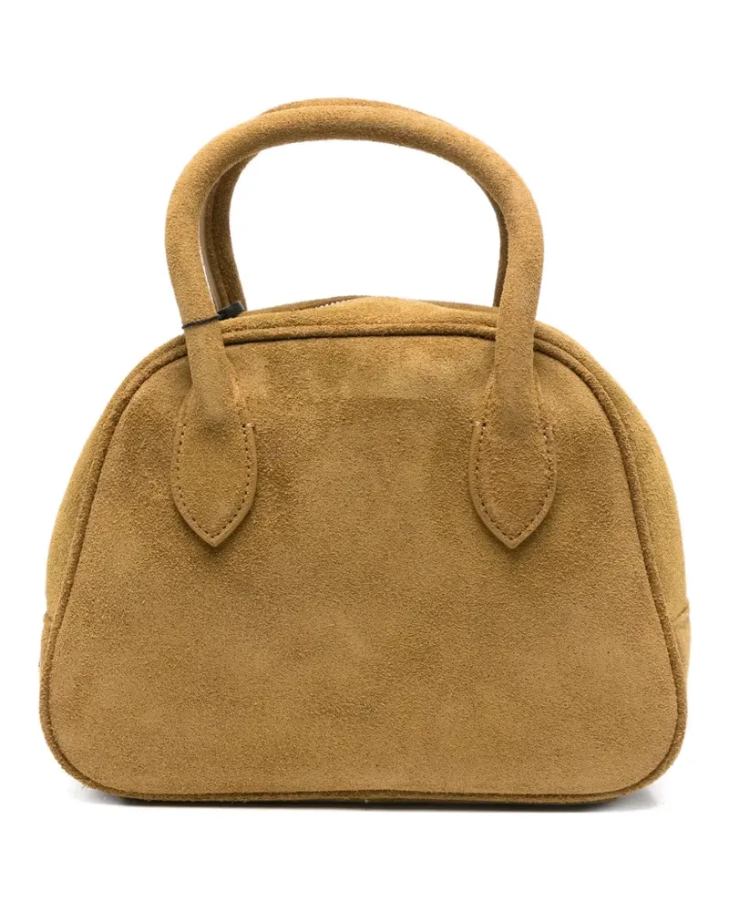 Dunst Schultertasche aus Wildleder - Braun Braun