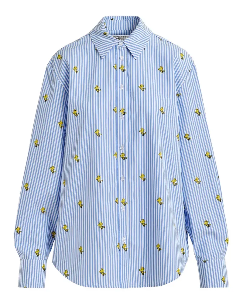 Essentiel Snoopy striped shirt - Blau Blau