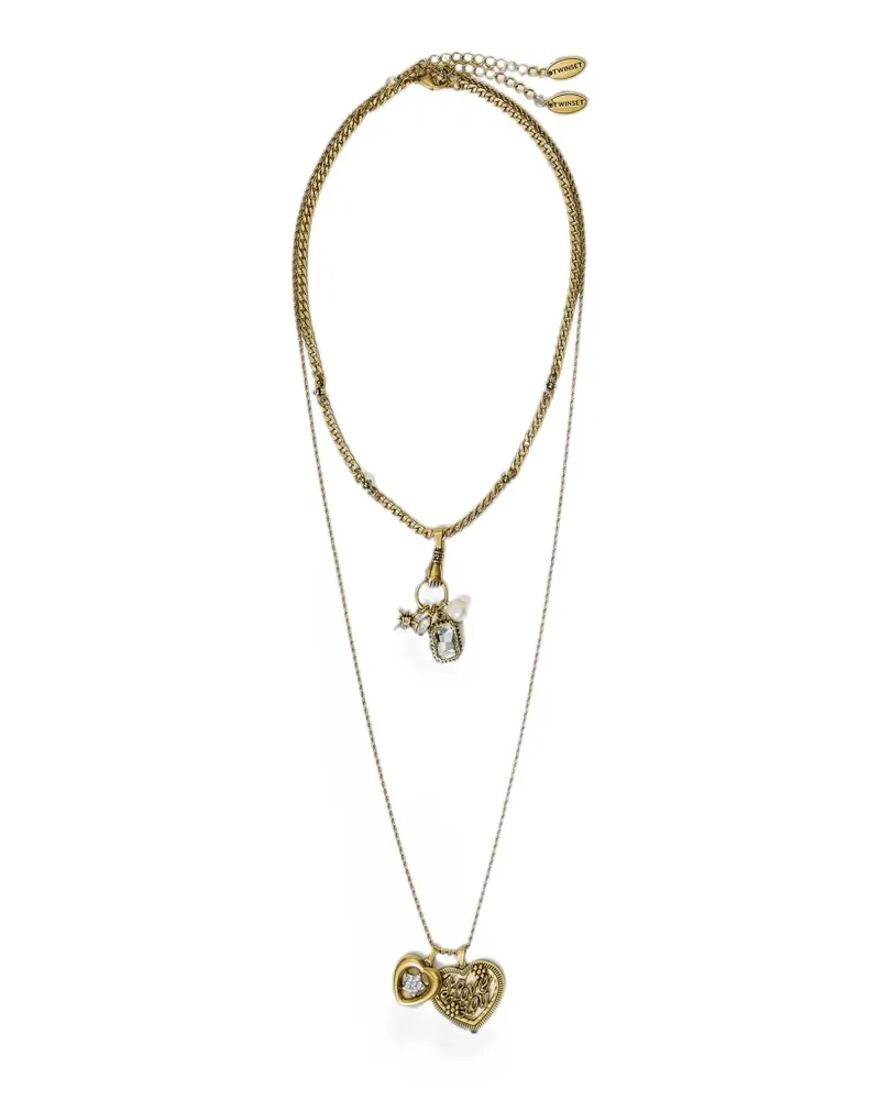 Twin-Set set of necklaces with pendants - Gold Gold