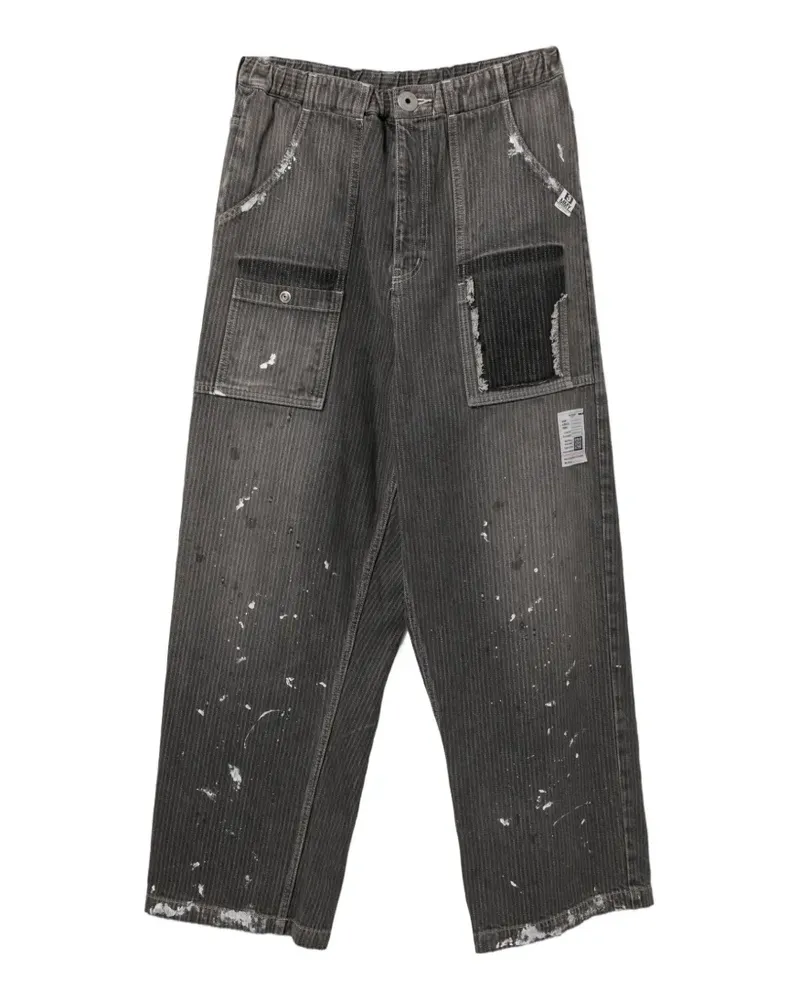 MIHARAYASUHIRO Weite Jeans mit Logo-Patch - Rosa Rosa