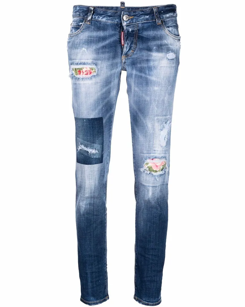 Dsquared2 Tief sitzende Skinny-Jeans - Blau Blau