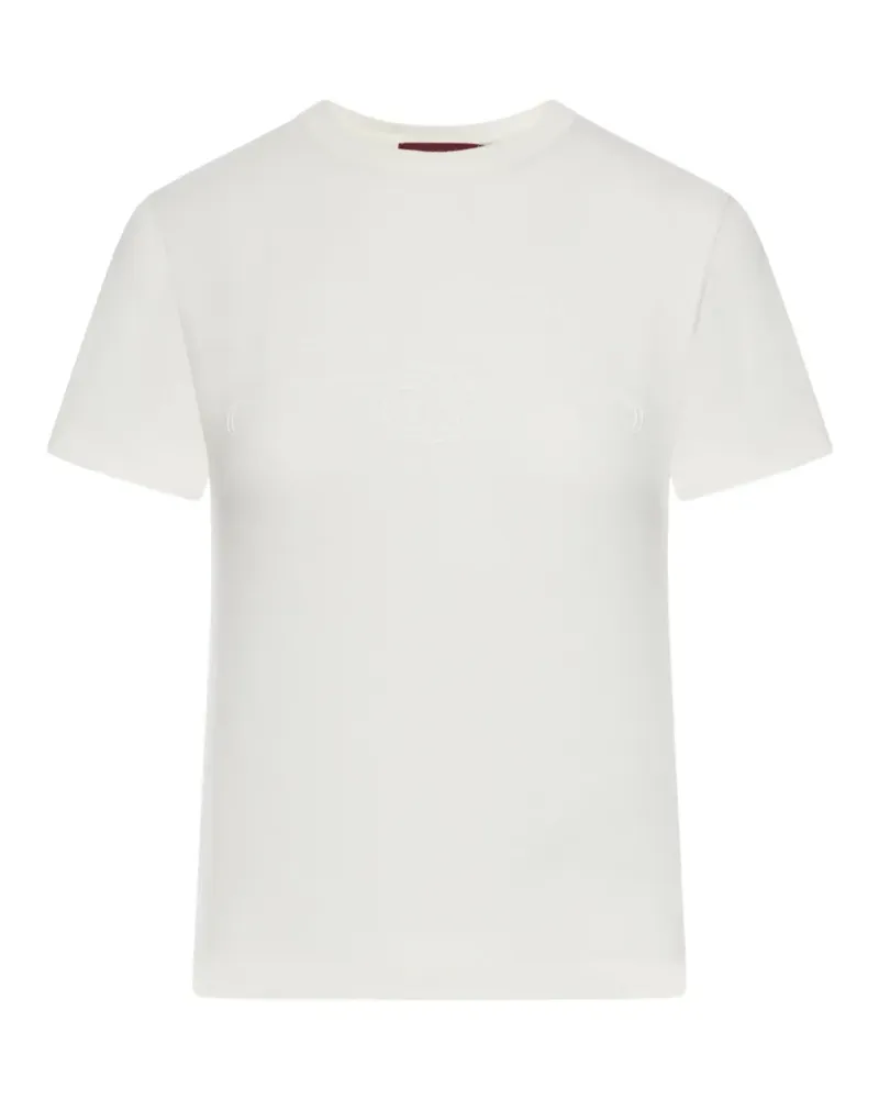 Gucci T-Shirt mit Logo - Nude Nude