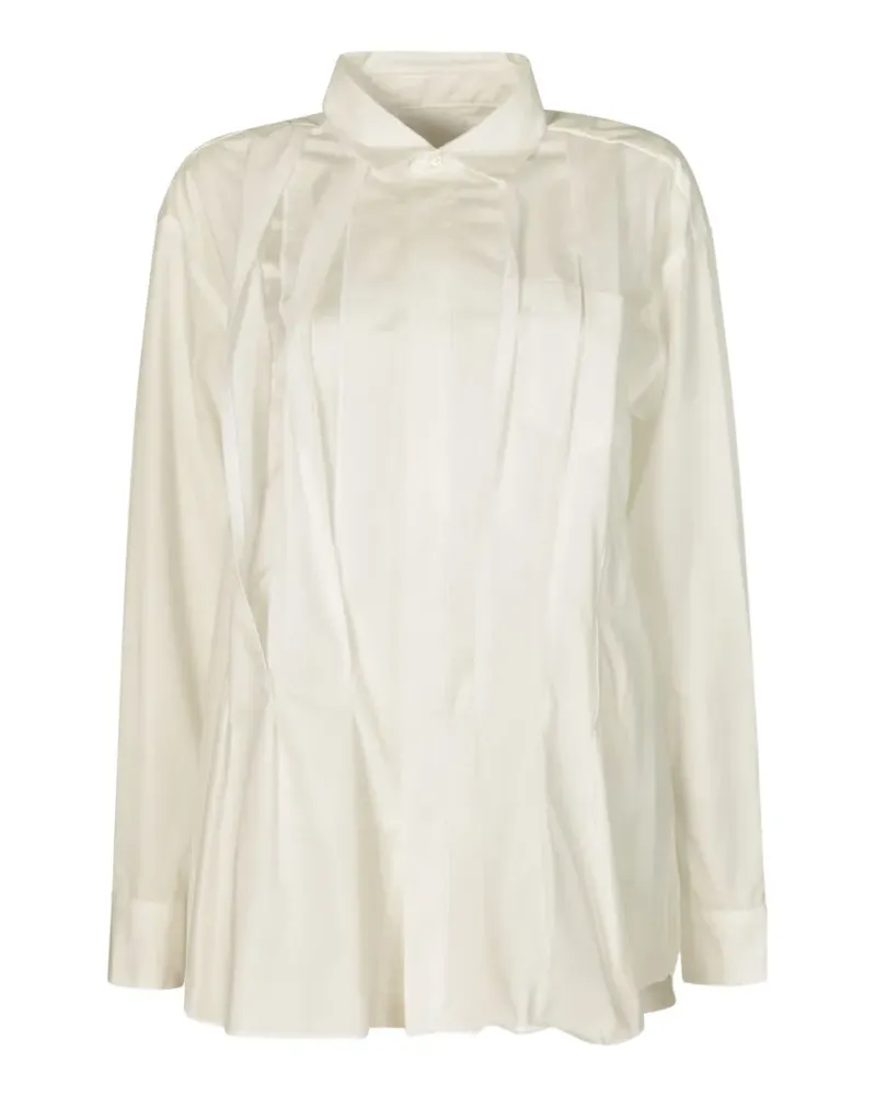 Sacai pleated shirt - Weiß Weiß