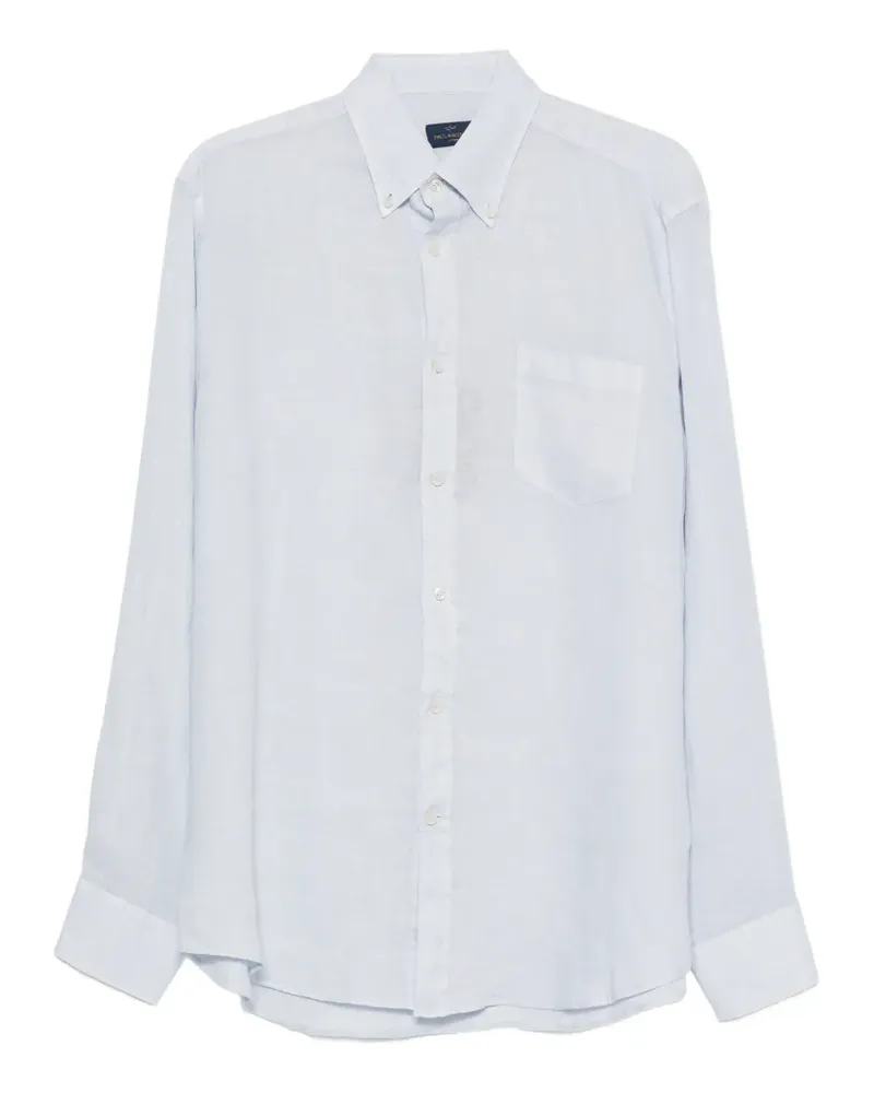 Paul & Shark button-down collar chest-pocket shirt - Blau Blau