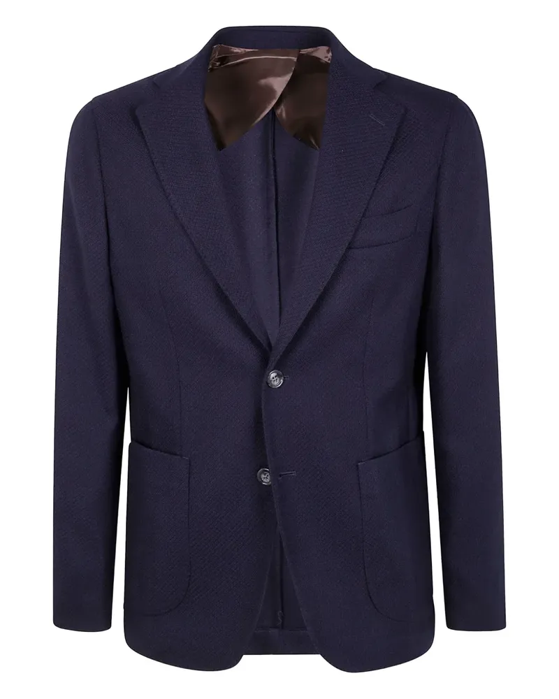 BARBA Bactive Mono textured blazer - Blau Blau