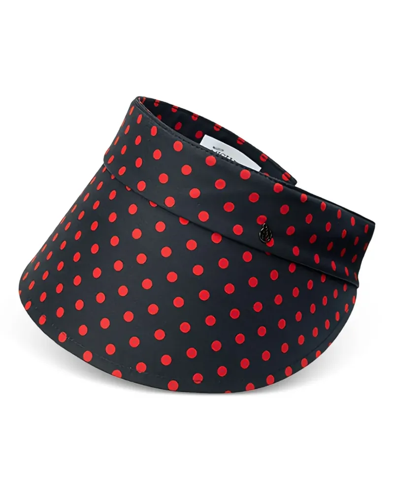 Maison Michel Patty Sonnenblende mit Polka Dots - Schwarz Schwarz