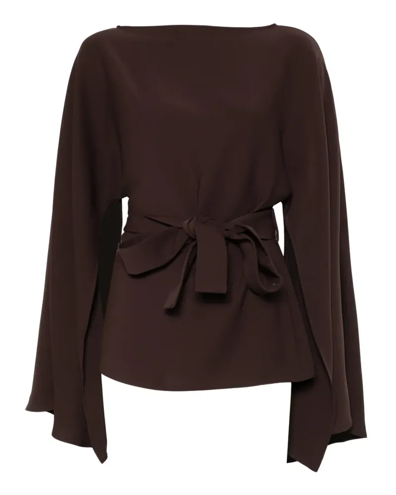 P.A.R.O.S.H. P.A.R.O H. tie-waist blouse - Braun Braun