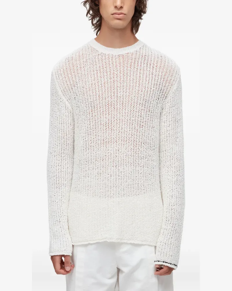 Osklen Balneário Pullover mit Lochstrickmuster - Weiß Weiß