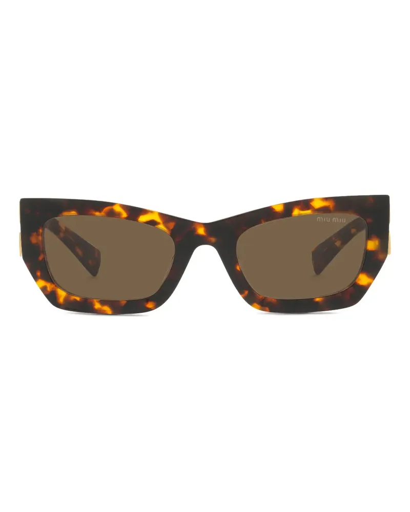 Miu Miu Sonnenbrille in Schildpattoptik - Braun Braun