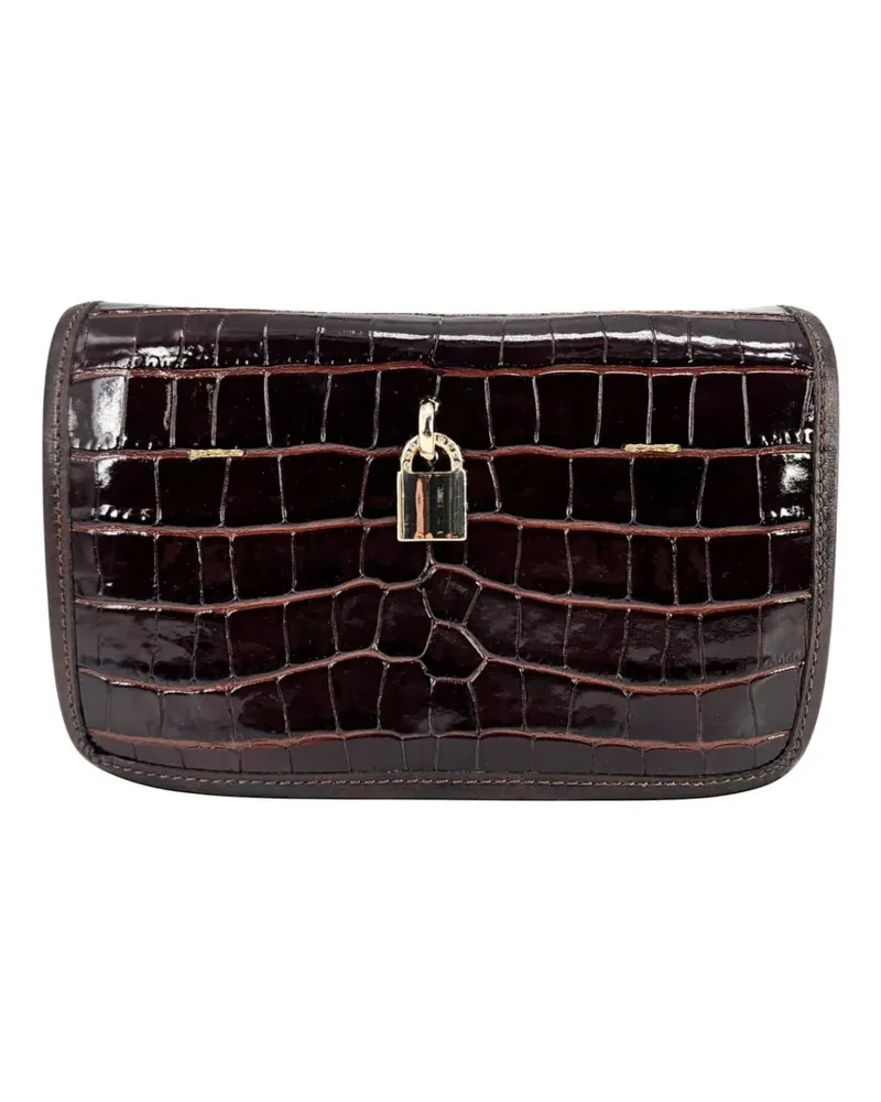 MADISON.MAISON Moc Croc crossbody bag - Braun Braun