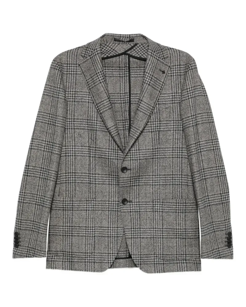 Tagliatore Prince of Wales check blazer - Nude Nude