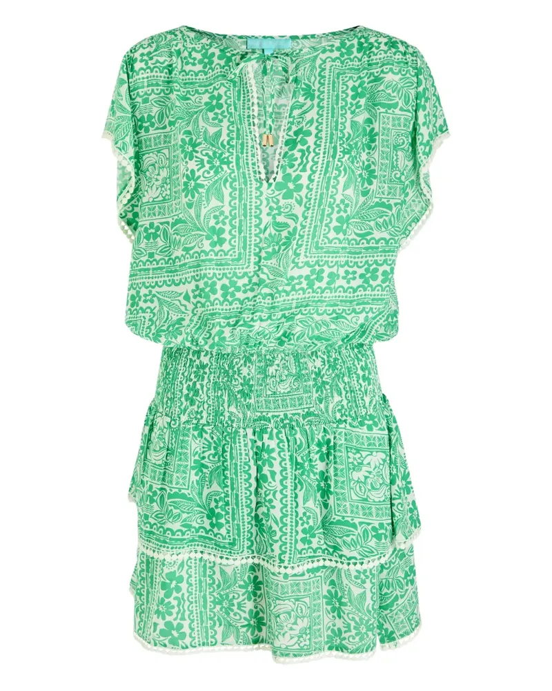 Melissa Odabash Keri printed mini dress - Grün Grün