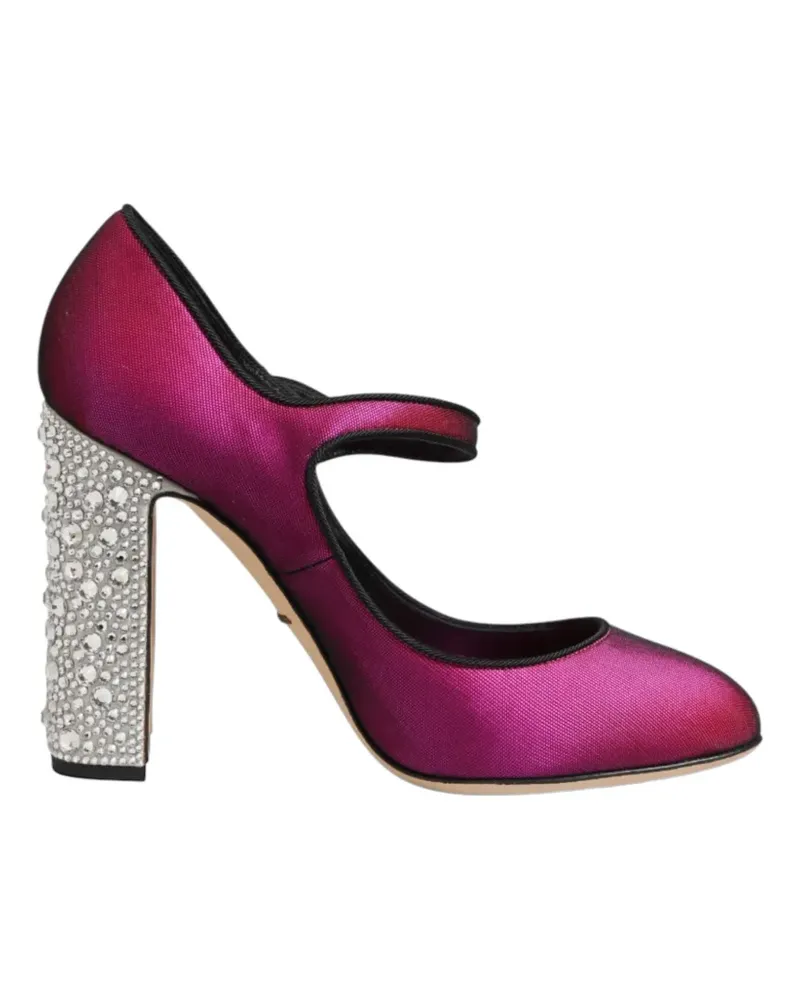 Dolce & Gabbana Mary Janes mit Strass - Rosa Rosa