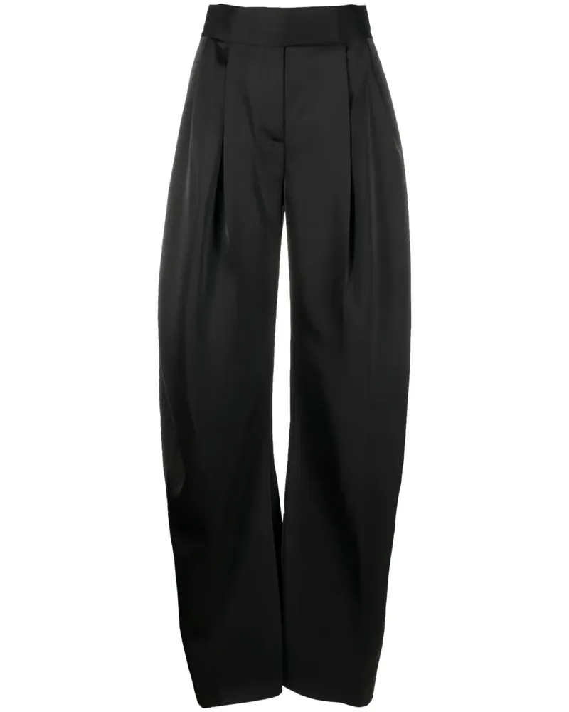 ATTICO High-Waist-Hose mit geradem Bein - Schwarz Schwarz