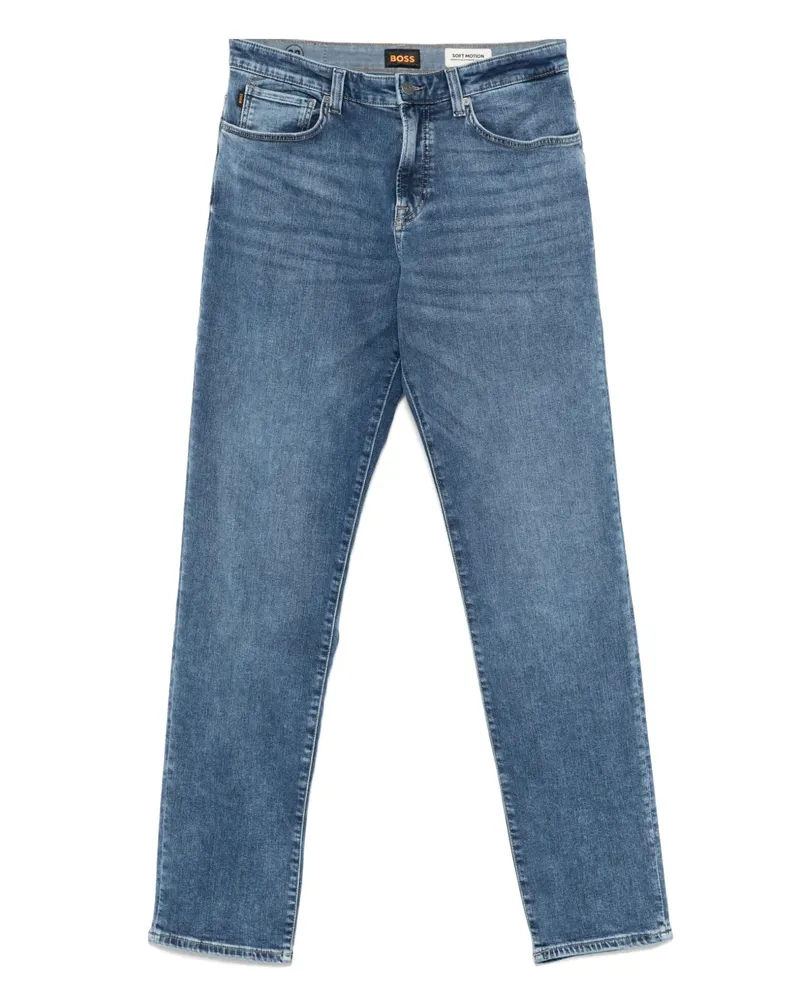 HUGO BOSS Jeans mit Tragefalten - Blau Blau