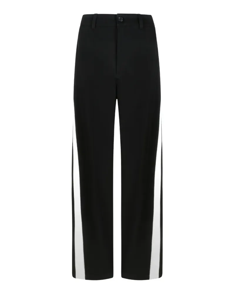 Givenchy couture seam-pants in cotton with gros-grain detail - Schwarz Schwarz
