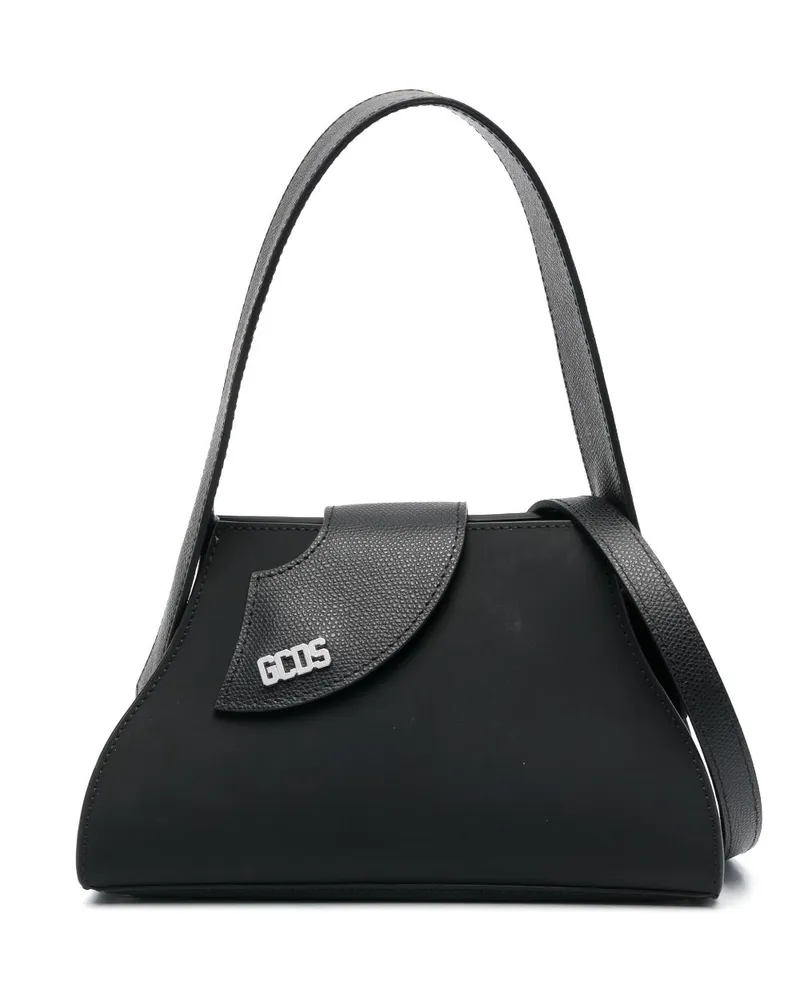 GCDS Kleine Handtasche mit Logo - Schwarz Schwarz
