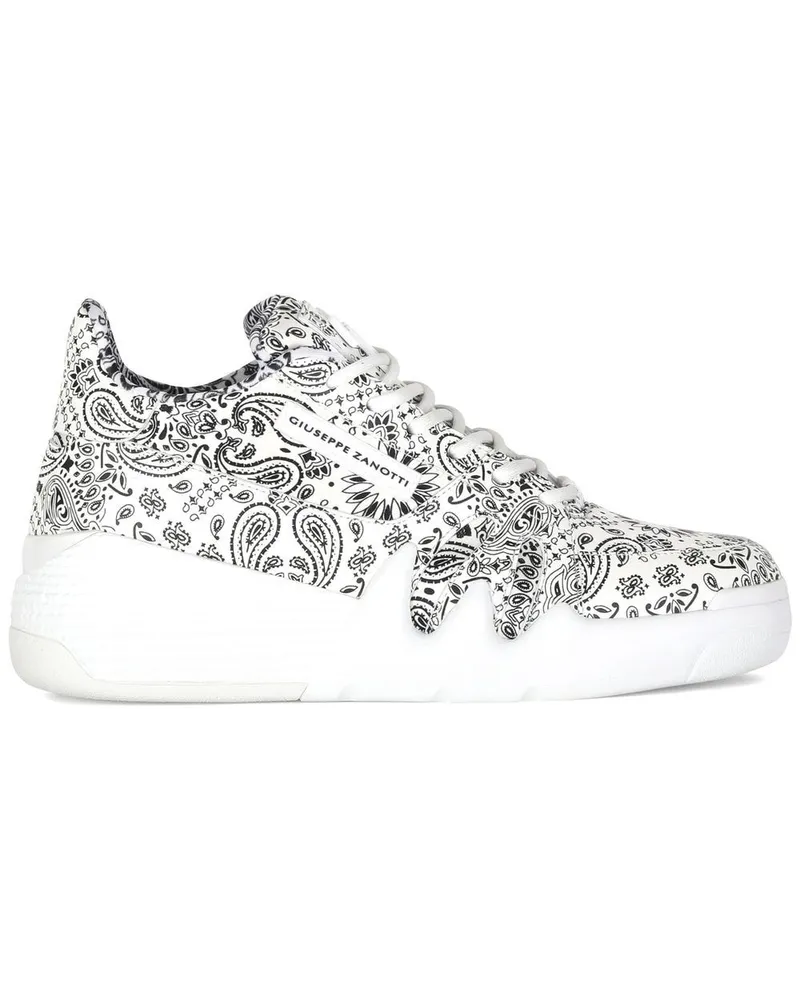 Giuseppe Zanotti Sneakers mit Paisley-Print - Weiß Weiß