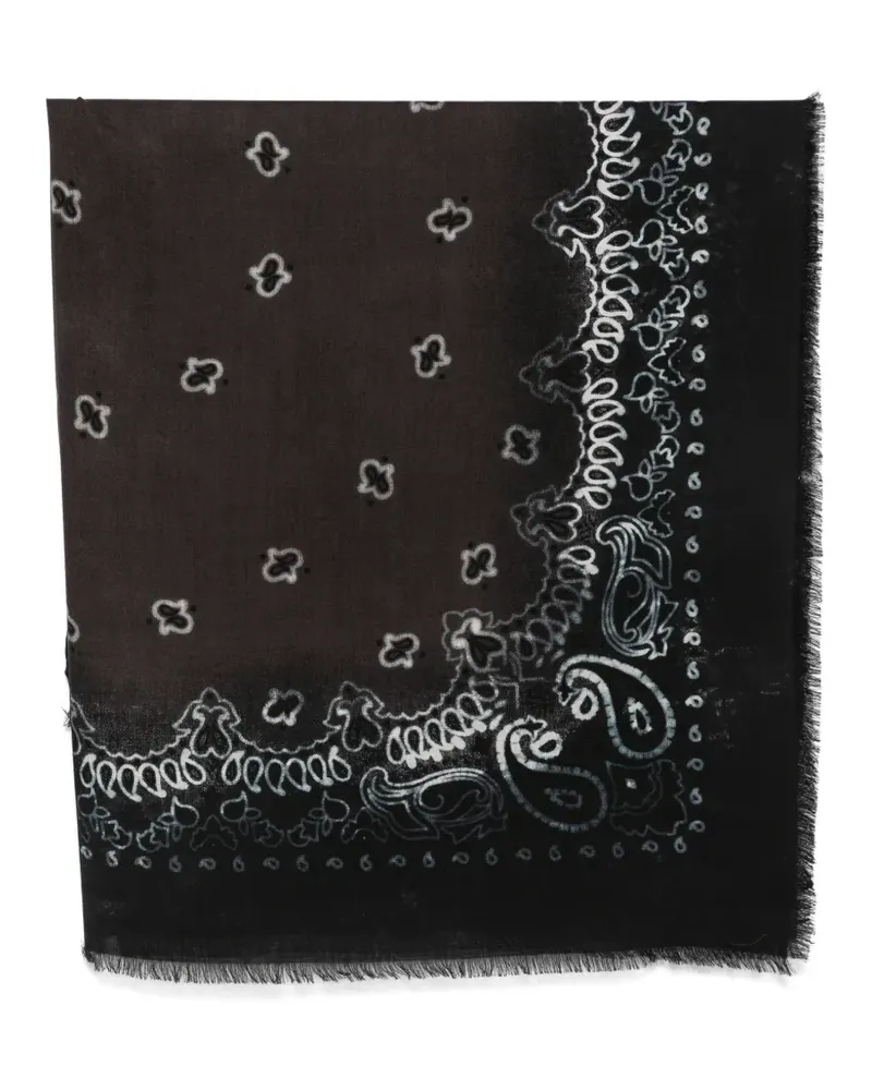 Destin Schal mit Paisley-Print - Schwarz Schwarz