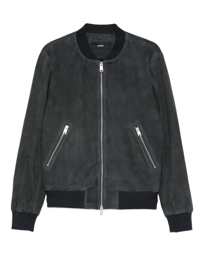 Arma Didier suede bomber jacket - Blau Blau