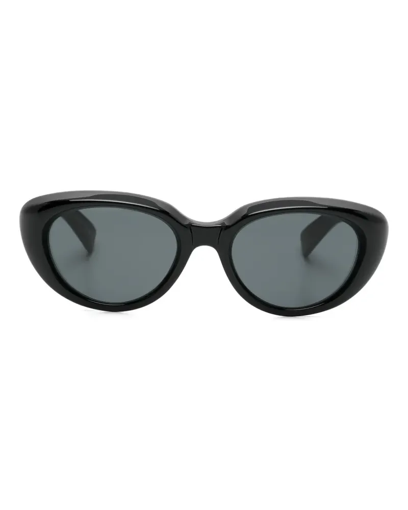 Saint Laurent Sonnenbrille mit Logo - Schwarz Schwarz