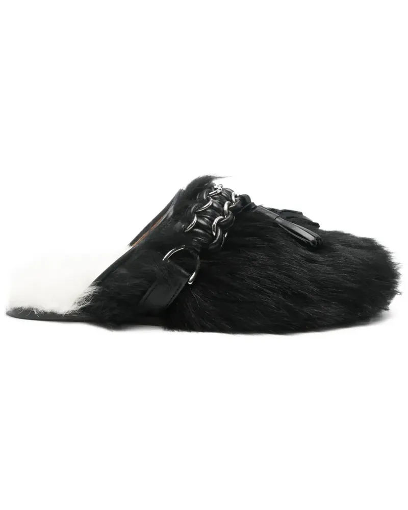 Toga Mules mit Zierkette - Schwarz Schwarz