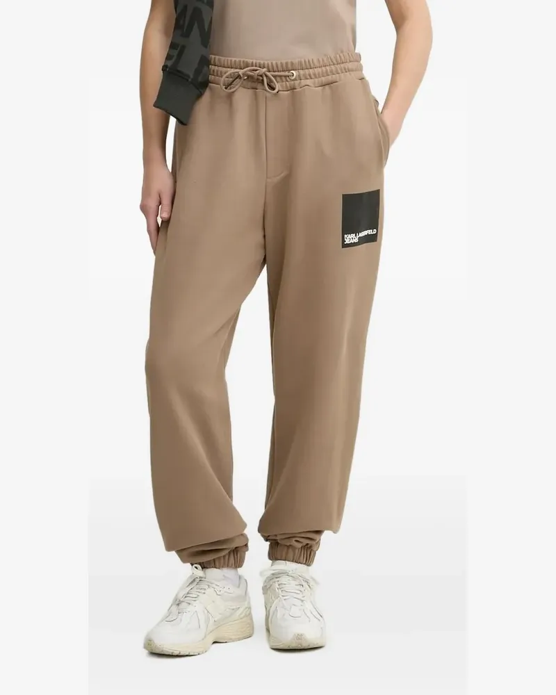 Karl Lagerfeld Jogginghose mit Logo-Patch - Nude Nude