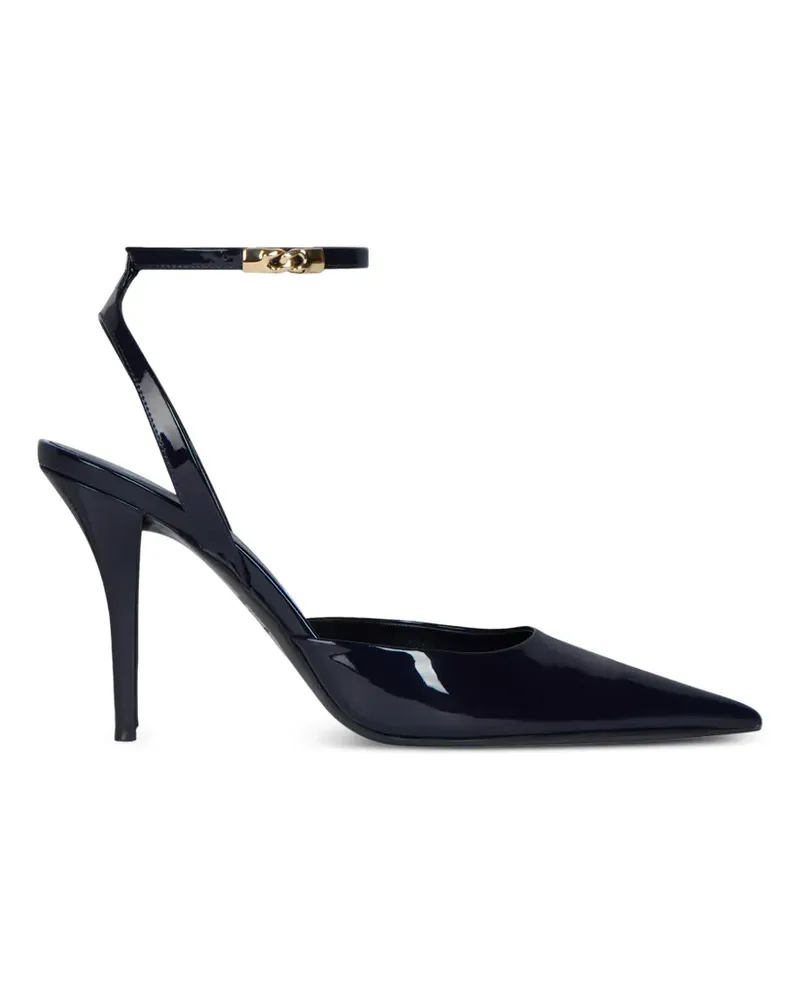 Balmain Riemengerichte aus Lackleder - Blau Blau