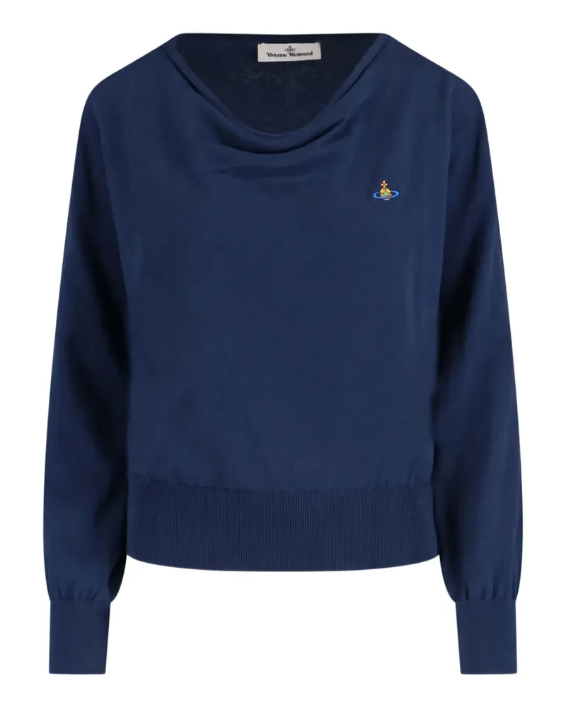 Vivienne Westwood Oberteil mit Orb-Stickerei - Blau Blau