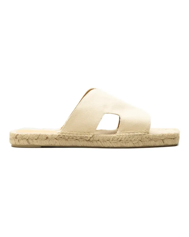Castañer cut-out flat espadrilles - Nude Nude