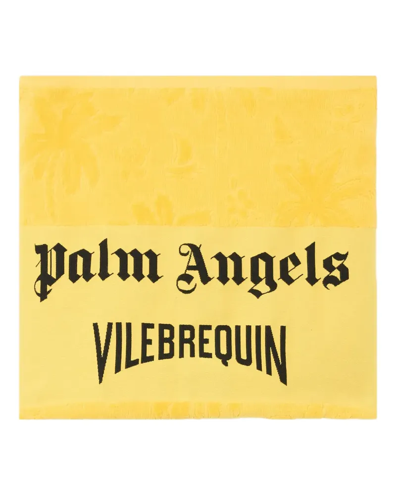 Palm Angels x Vilebrequin Strandtuch mit Jacquardmuster - Gelb Gelb