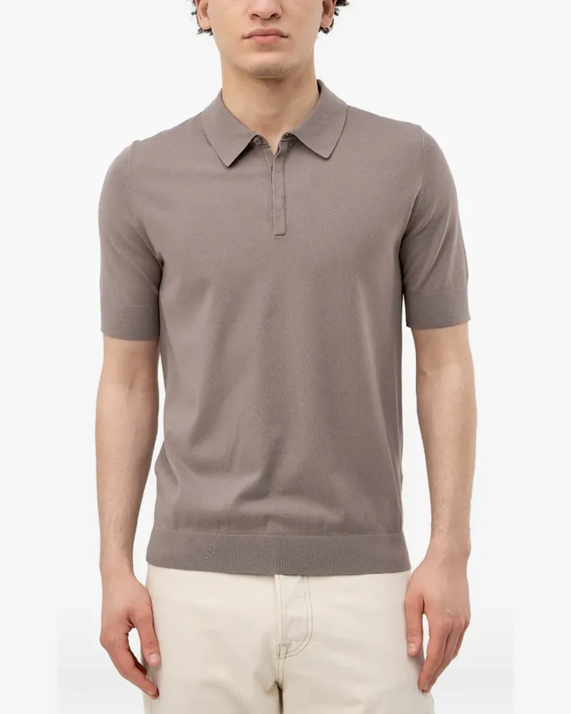 HUGO BOSS San Peter short-sleeve polo shirt - Braun Braun