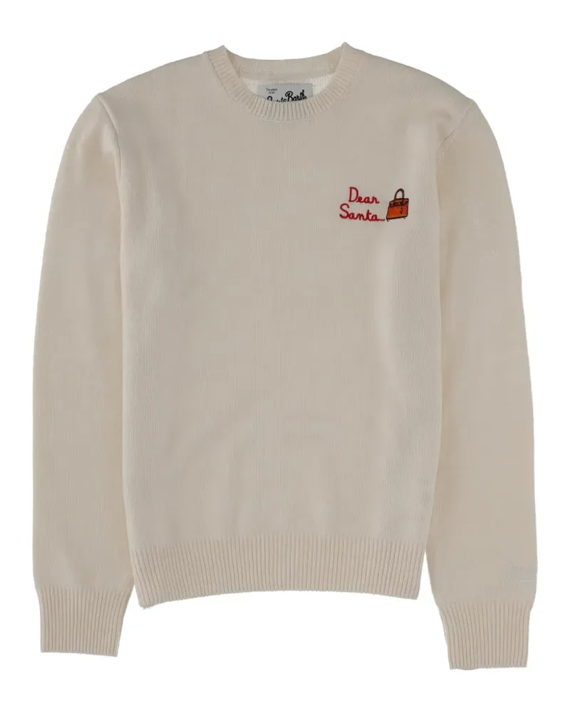 MC2 Saint Barth embroidery graphic sweater - Weiß Weiß