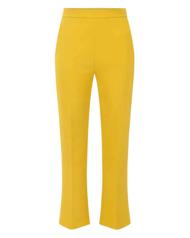 Elisabetta Franchi Klassische Cropped-Hose - Gelb Gelb