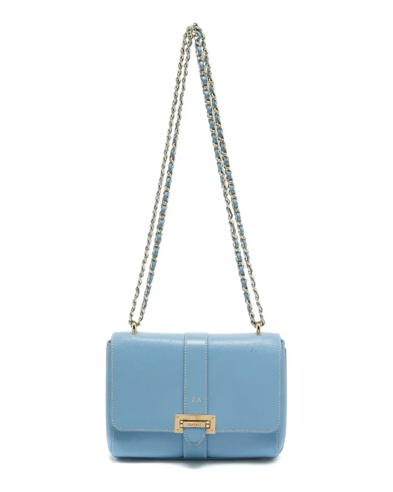 Aspinal of London Mittelgroße Lottie Schultertasche - Blau Blau