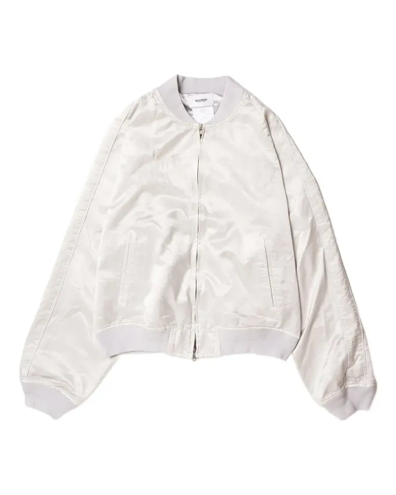 Doublet Satinjacke im Distressed-Look - Nude Nude