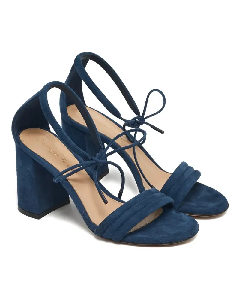 Gianvito Rossi Midnight suede sandals - Blau Blau