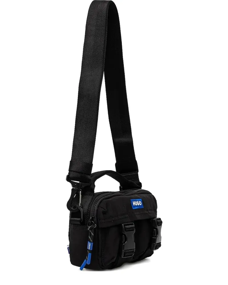 HUGO BOSS Schultertasche mit Schnallenhenkel - Schwarz Schwarz