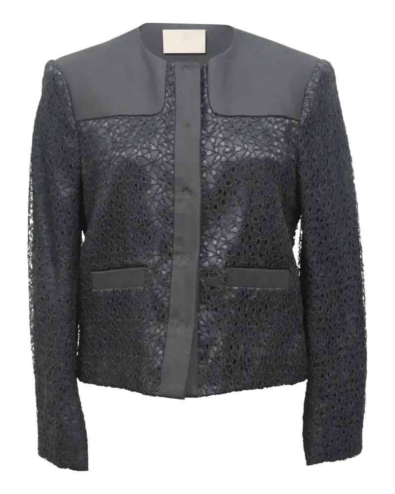 Jason Wu Lace-detail single-breasted blazer - Schwarz Schwarz