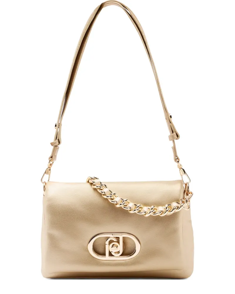 Liu Jo braided chain logo satchel - Nude Nude