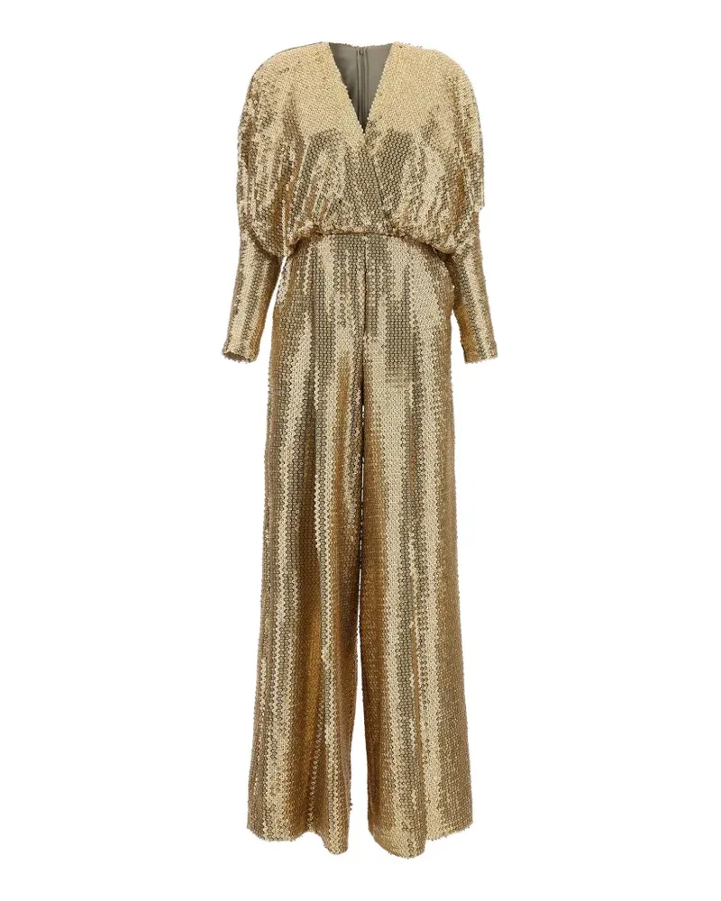 Elie Saab Jumpsuit mit Pailletten - Gold Gold
