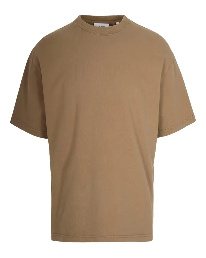 Axel Arigato logo-embroidered T-shirt - Braun Braun