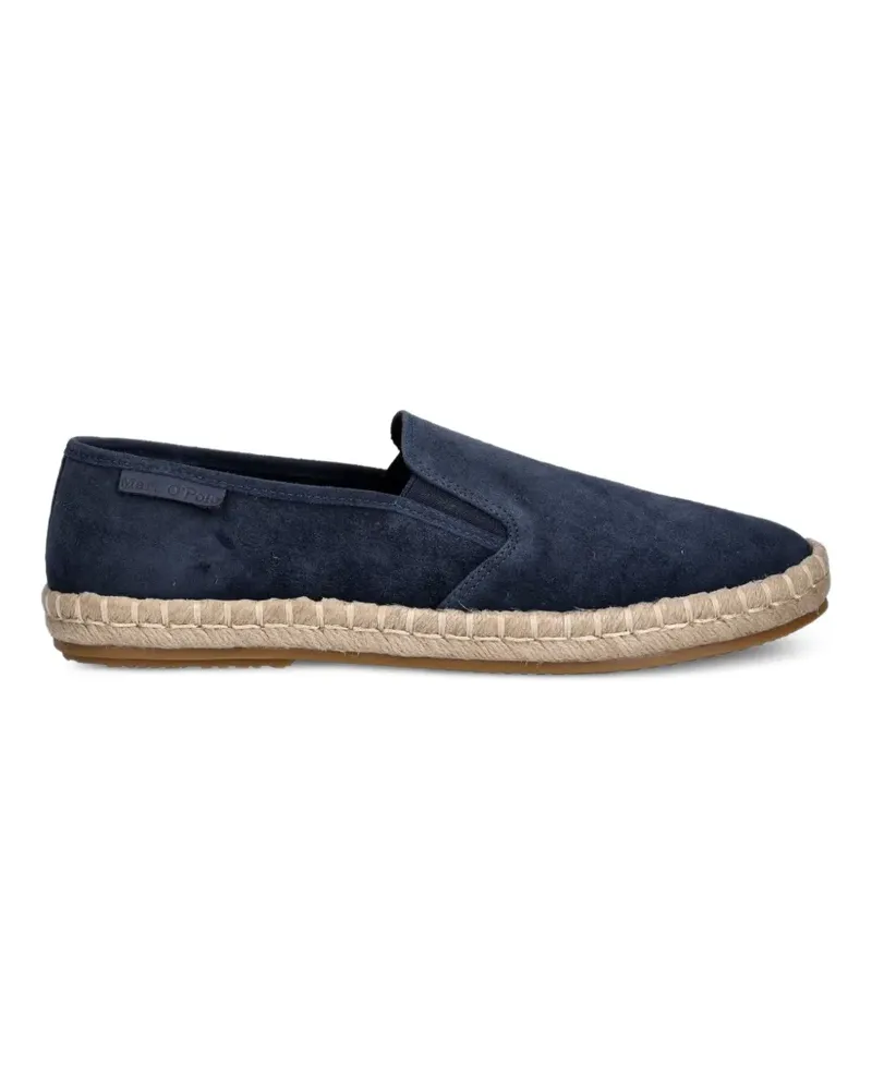 Marc O'Polo Slip-On-Espadrilles mit Wildleder-Finish - Blau Blau