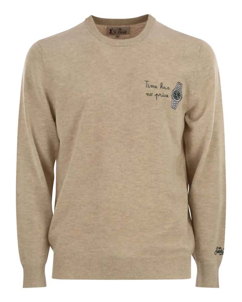 MC2 Saint Barth Bestickter Heron Pullover - Nude Nude