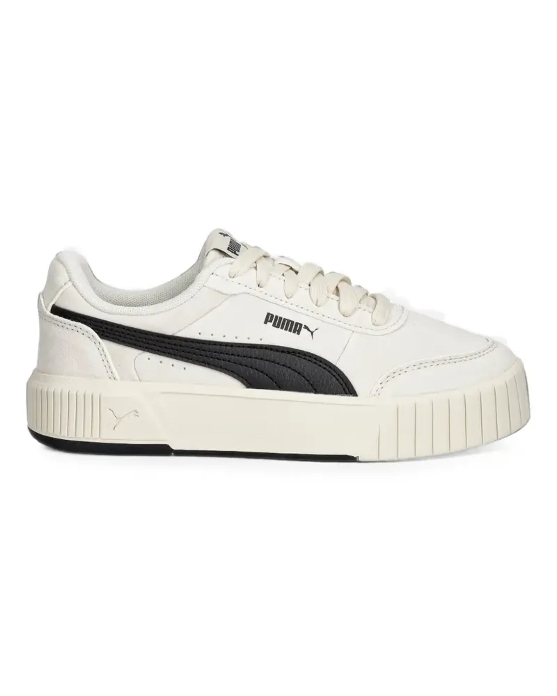 Puma Flatform-Sneakers mit Logo-Print - Weiß Weiß