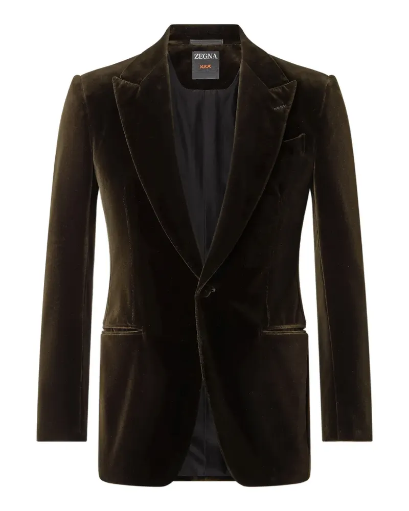 Ermenegildo Zegna Abendjacke in dunklem Olivgrün Grün