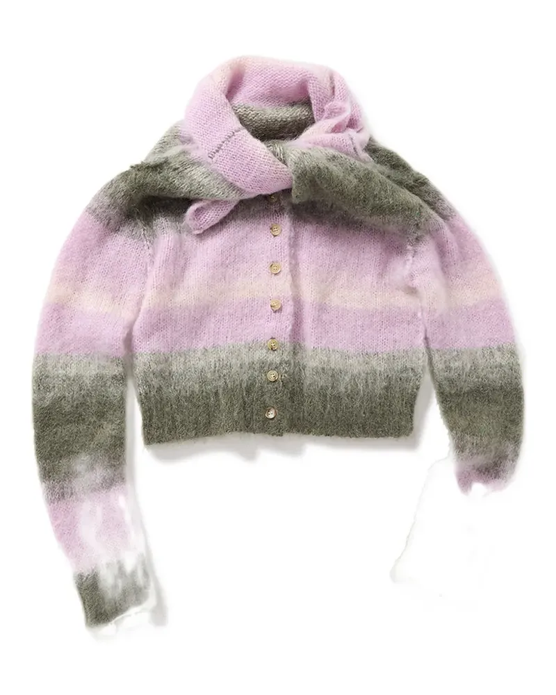 PERVERZE striped cardigan - Rosa Rosa